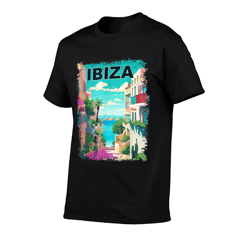 Ibiza Retro Landscape  Trendy Pattern T-Shirt