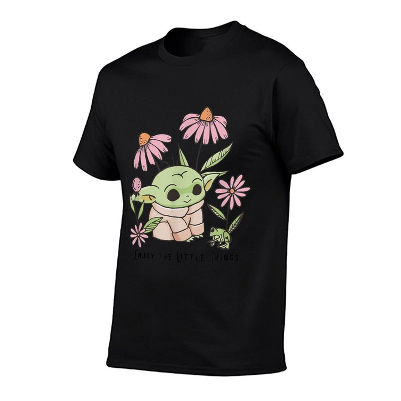 Star Wars The Mandalorian Grogu Enjoy The Little Things  Quick-drying T-Shirt