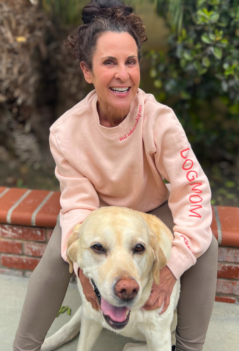 Limited Edition Dog Mom Super Soft Crewneck (Light Pink)