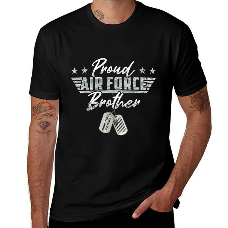 Proud Air Force Brother Military Air Force Family Matching  Soft T-Shirt