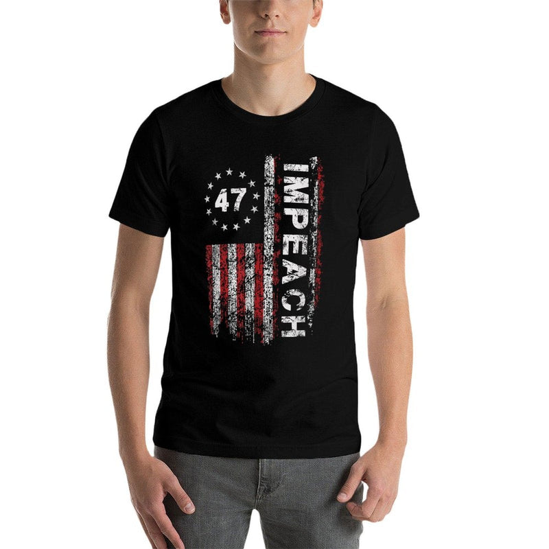 Anti Trump Impeach 47 Trump 47th President US Vintage  Versatile T-Shirt