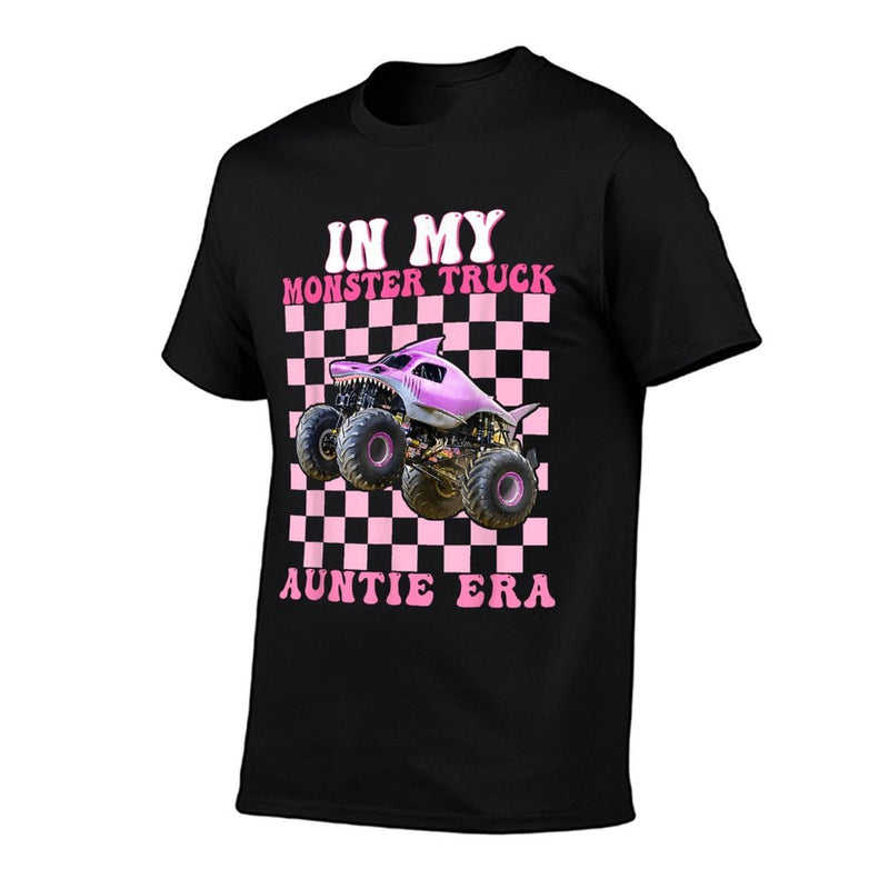 In My Monster Truck Auntie Era Monster Truck Are My Jam  Fade-proof Color T-Shirt
