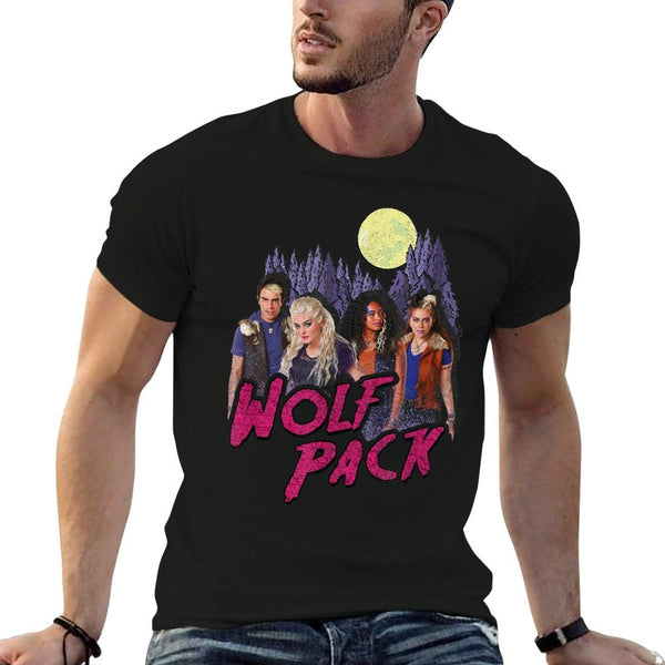 Disney Zombies Wolf Pack Full Moon Group Poster  Slim-fit Cut T-Shirt