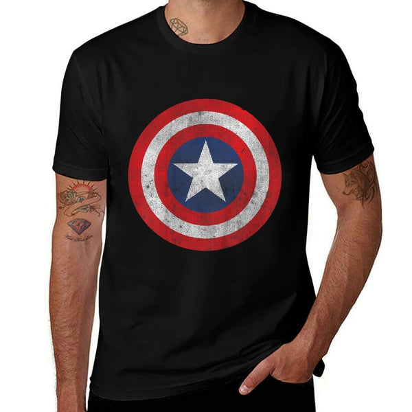 Marvel Captain America Classic Shield Kids Graphic  Breathable T-Shirt