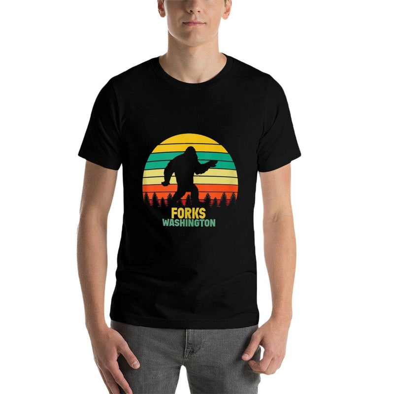 Bigfoot in The Twilight Forks Washington PNW Tourist  Quick-drying T-Shirt