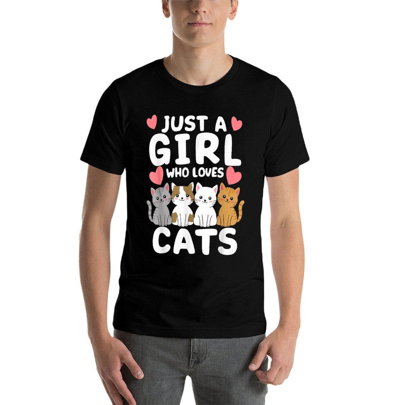 Cat Just A Girl Who Loves Cats  Breathable T-Shirt