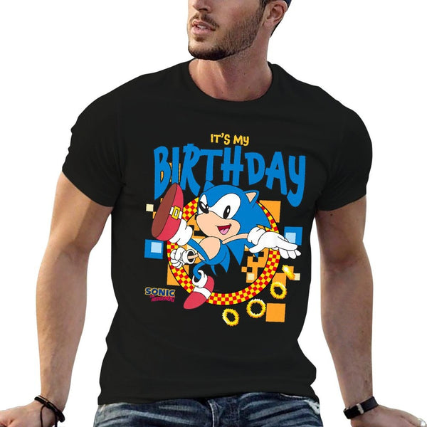 Sonic The Hedgehog Birthday Its My Birthday Cheering Sonic Premium  Breathable T-Shirt