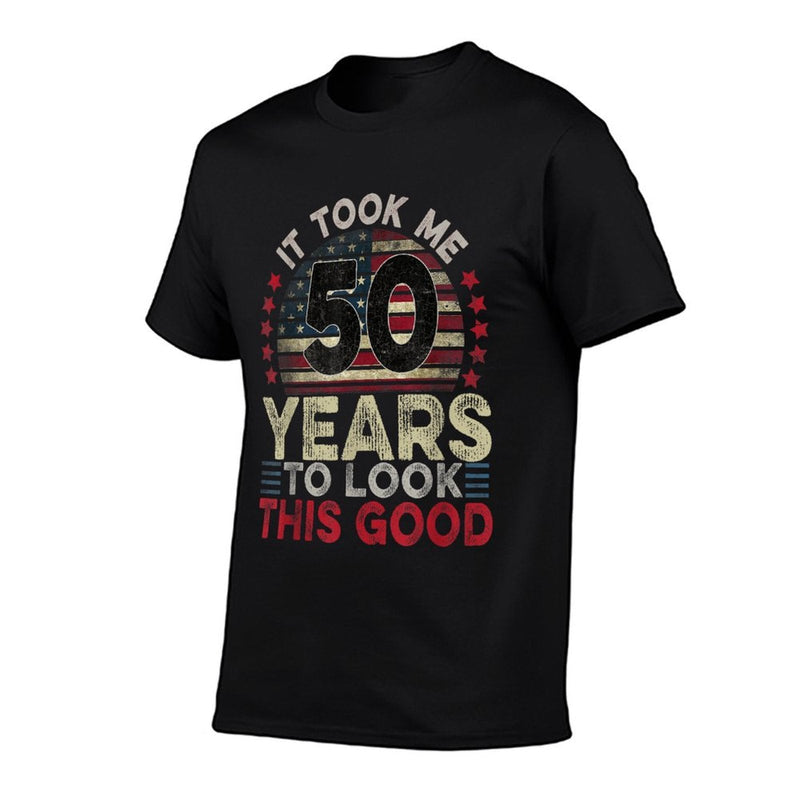 Took Me 50 Years USA Funny 50 Year Old 50th Birthday  Trendy Pattern T-Shirt