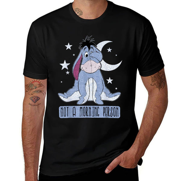 Disney Winnie The Pooh Eeyore Not A Morning Person  Polyester Blend T-Shirt