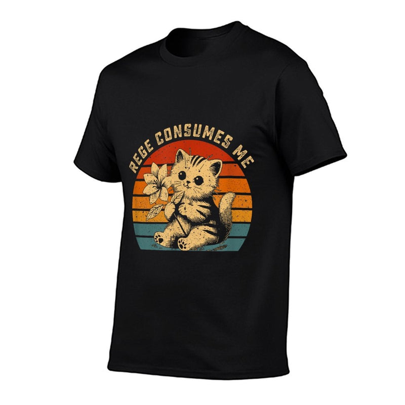 Cat Rage Consumes Me  Breathable T-Shirt