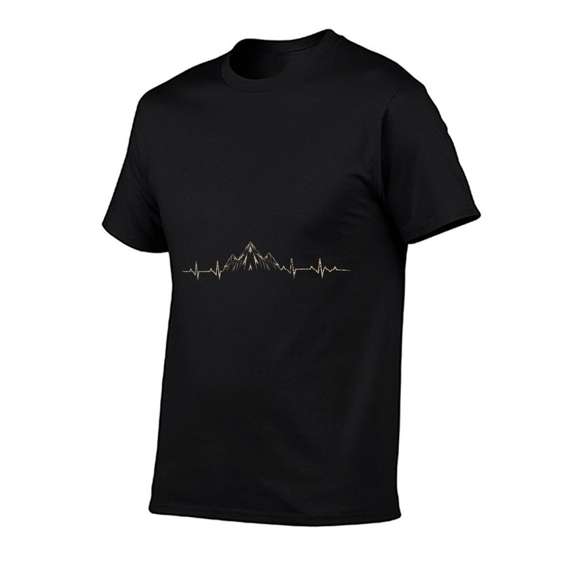 Mountains Heartbeat Hiking Wildlife Outdoors Nature Forest  Moisture-wicking T-Shirt