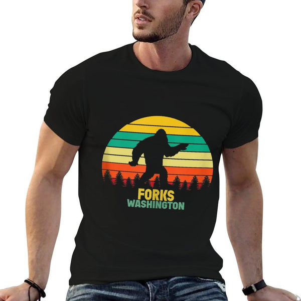 Bigfoot in The Twilight Forks Washington PNW Tourist  Quick-drying T-Shirt