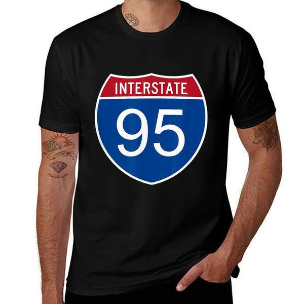 I-95 Interstate Road Trip Travel Souvenir - Interstate 95  Trendy Pattern T-Shirt