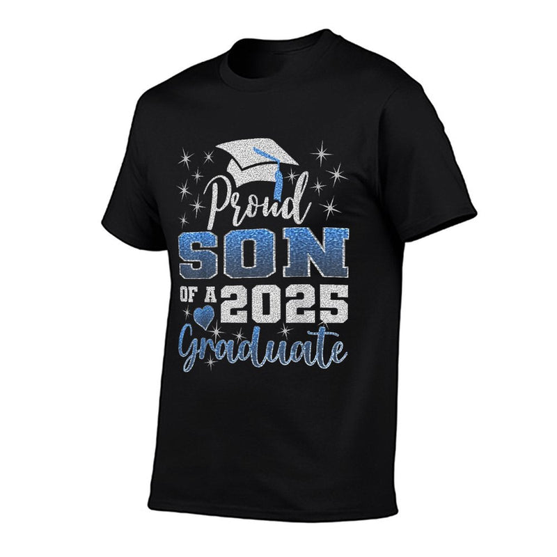 Super Proud Son of 2025 Graduate Awesome Family College  Fade-proof Color T-Shirt
