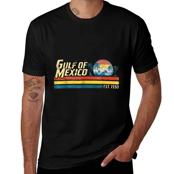 Retro Funny Gulf of Mexico Est 1550  Versatile T-Shirt