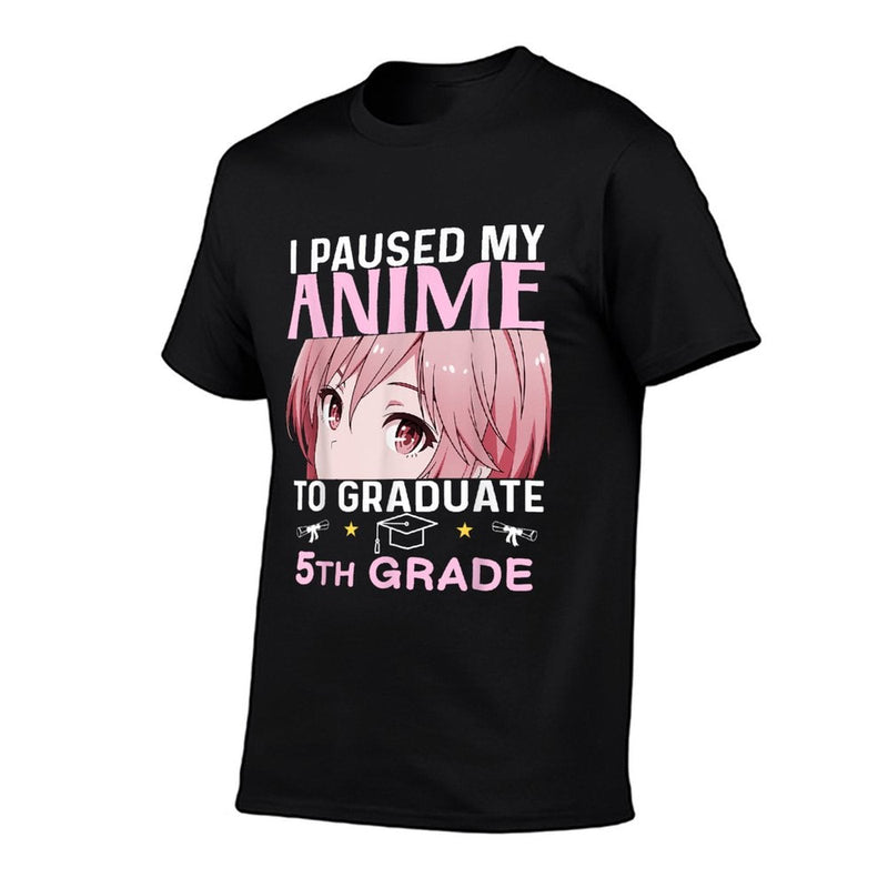 5th Grade Graduation Anime 2025 Graduate Elementary Girls  Lightweight T-Shirt
