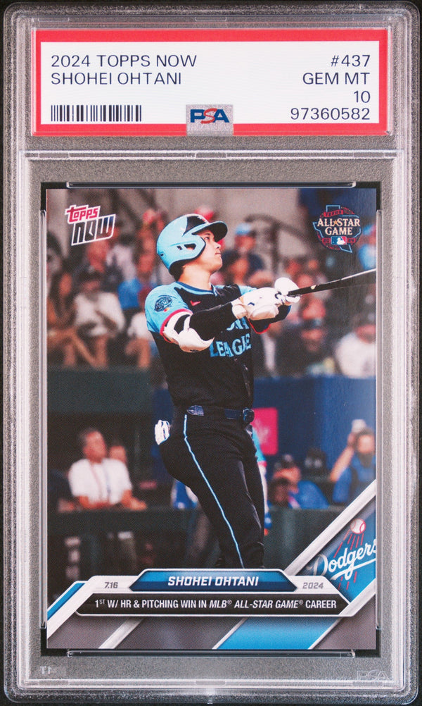 Graded 2024 Topps Now Shohei Ohtani #437 Baseball Card PSA 10 Gem Mint