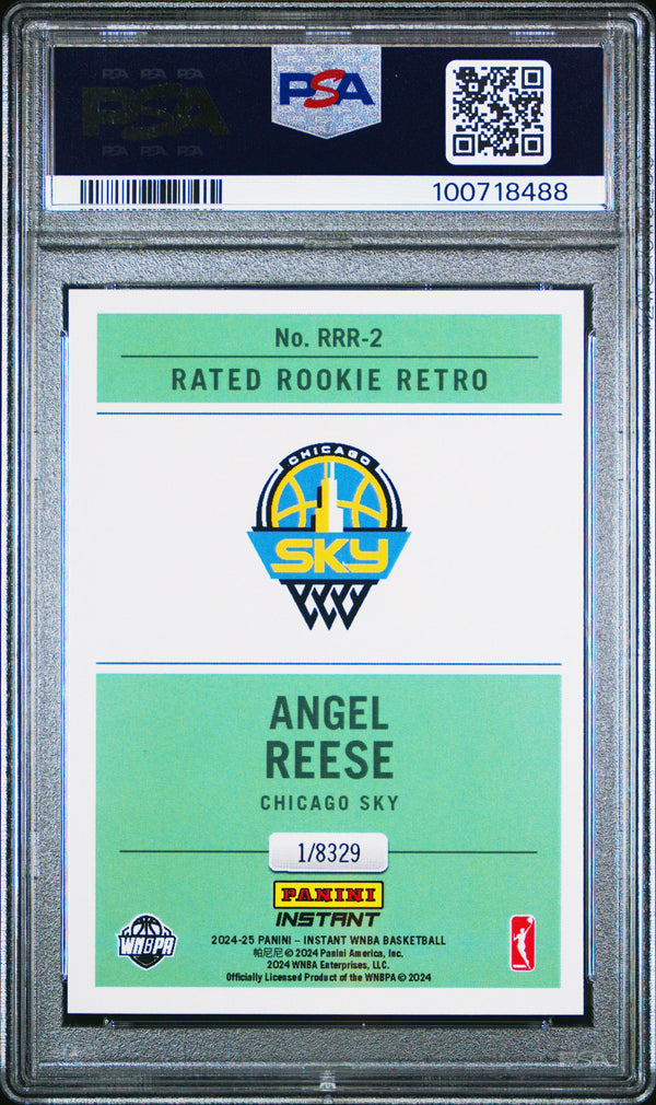 Graded 2024 Panini Instant WNBA Angel Reese #RRR2 Rated Rookie Retro Rookie RC Basketball Card PSA 10 Gem Mint