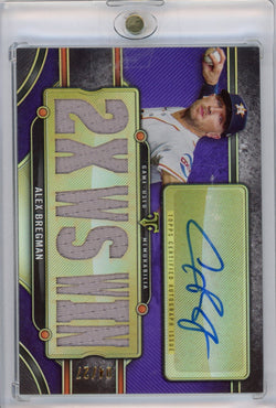 2024 Topps Triple Threat Alex Bregman #TTARABR4 Relic Auto /27 Baseball Card