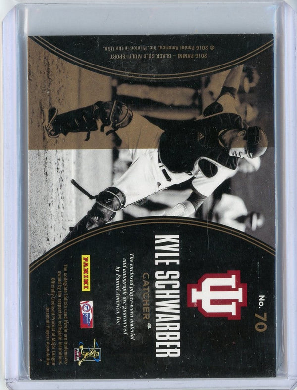2016 Panini Black Gold Kyle Schwarber #70 Rookie Patch Auto RPA /99 Rookie RC Baseball Card