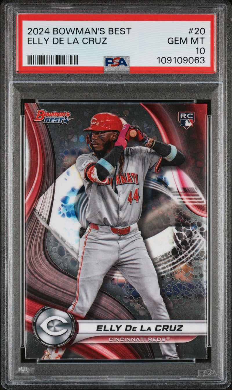 Graded 2024 Topps Bowmans Best Elly De La Cruz #20 Rookie RC Baseball Card PSA 10 Gem Mint