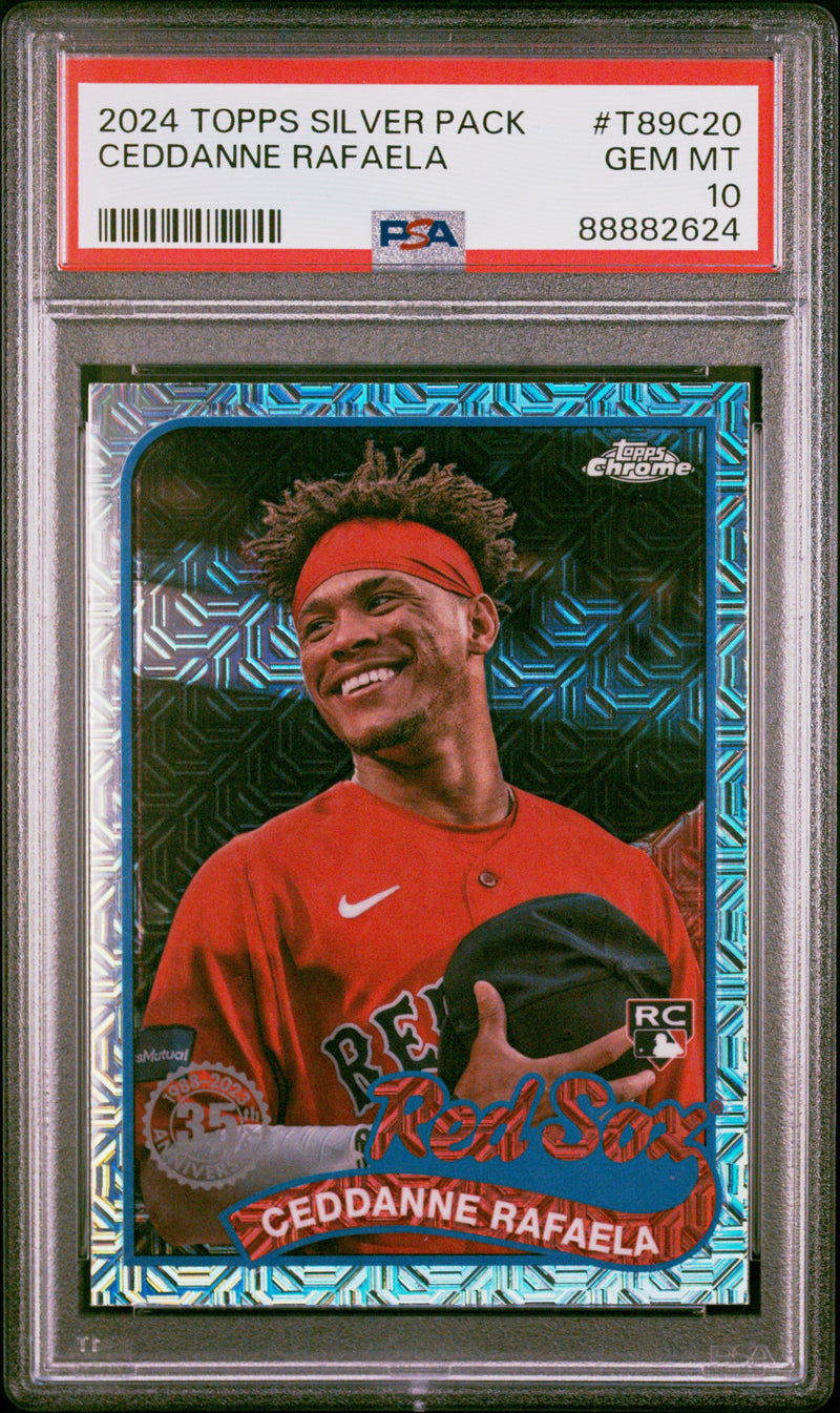 Graded 2024 Topps Silver Pack Ceddanne Rafaela #T89C20 Rookie RC Baseball Card PSA 10 Gem Mint