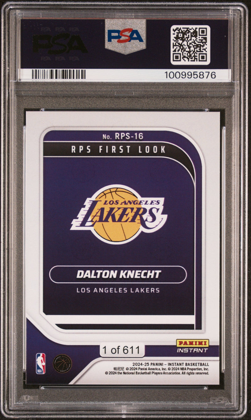 Graded 2024 Panini Instant NBA Dalton Knecht #16 RPS First Look Rookie RC Basketball Card PSA 10 Gem Mint