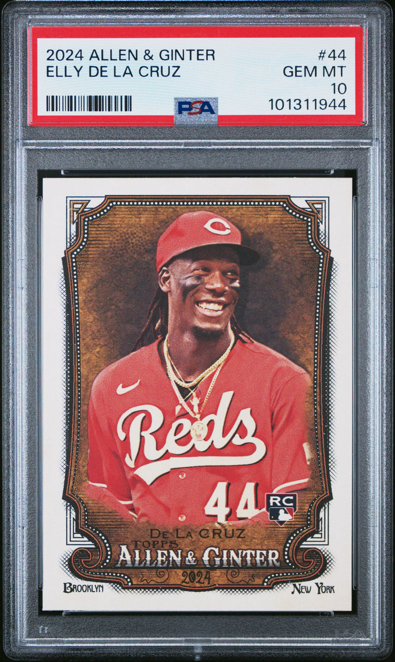 Graded 2024 Topps Allen & Ginter Elly De La Cruz #44 Rookie RC Baseball Card PSA 10 Gem Mint