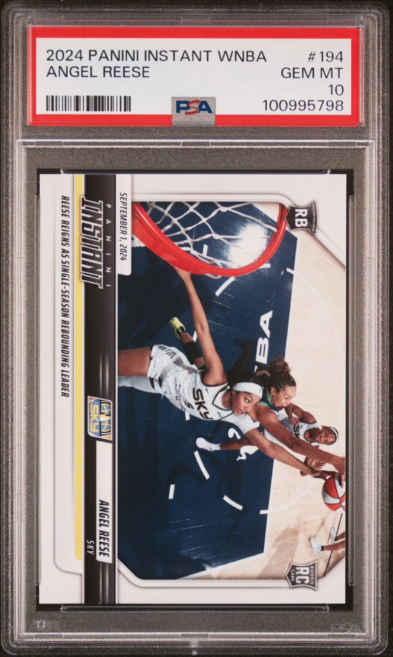 Graded 2024 Panini Instant WNBA Angel Reese #194 Rookie RC Basketball Card PSA 10 Gem Mint
