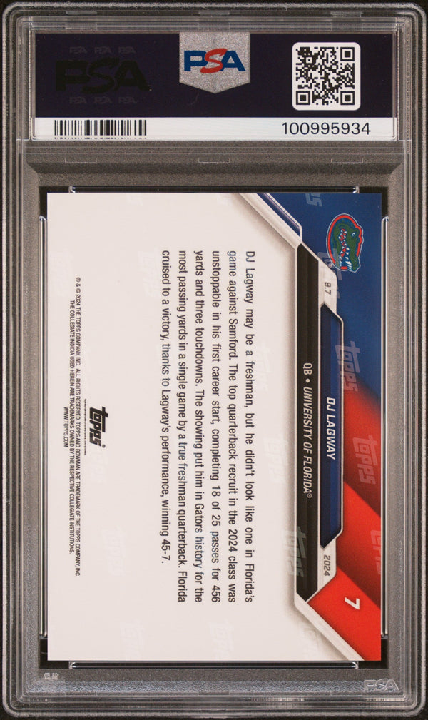 Graded 2024 Topps Bowman U Now DJ Lagway #7 Rookie RC Football Card PSA 10 Gem Mint