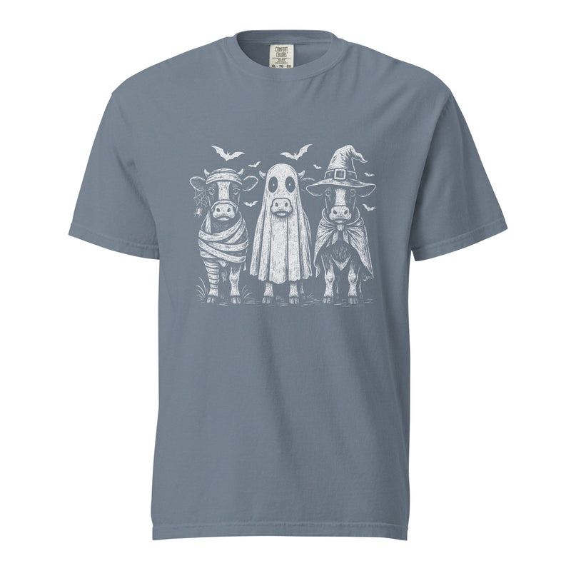 Halloween Cows T Shirt Cotton