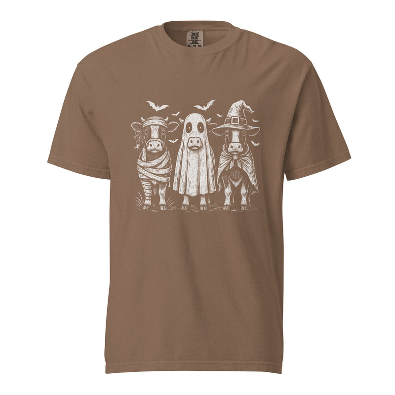 Halloween Cows T Shirt Cotton