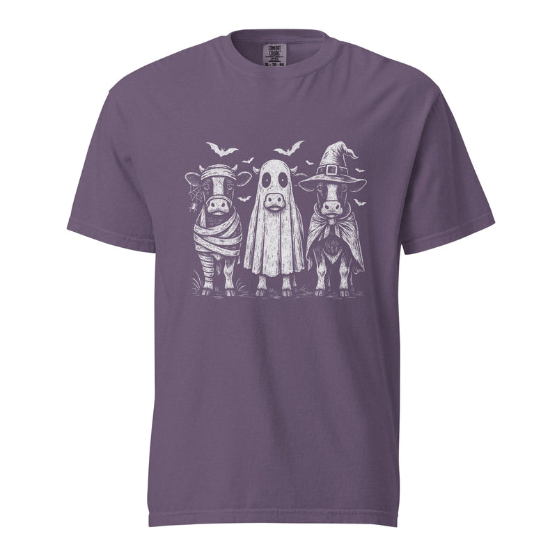 Halloween Cows T Shirt Cotton