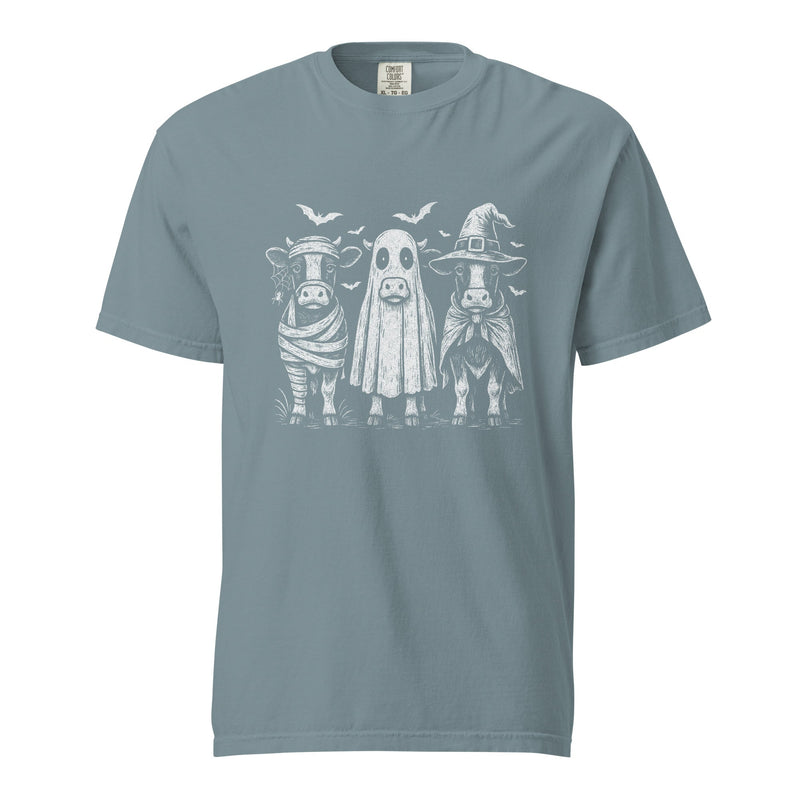 Halloween Cows T Shirt Cotton