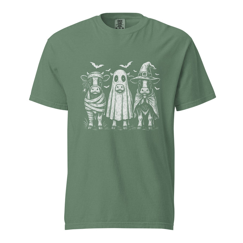 Halloween Cows T Shirt Cotton