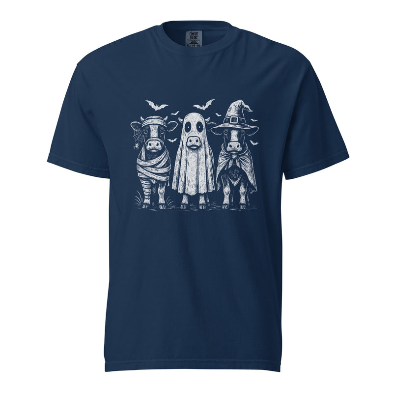 Halloween Cows T Shirt Cotton