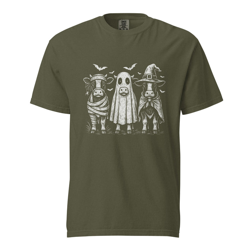 Halloween Cows T Shirt Cotton