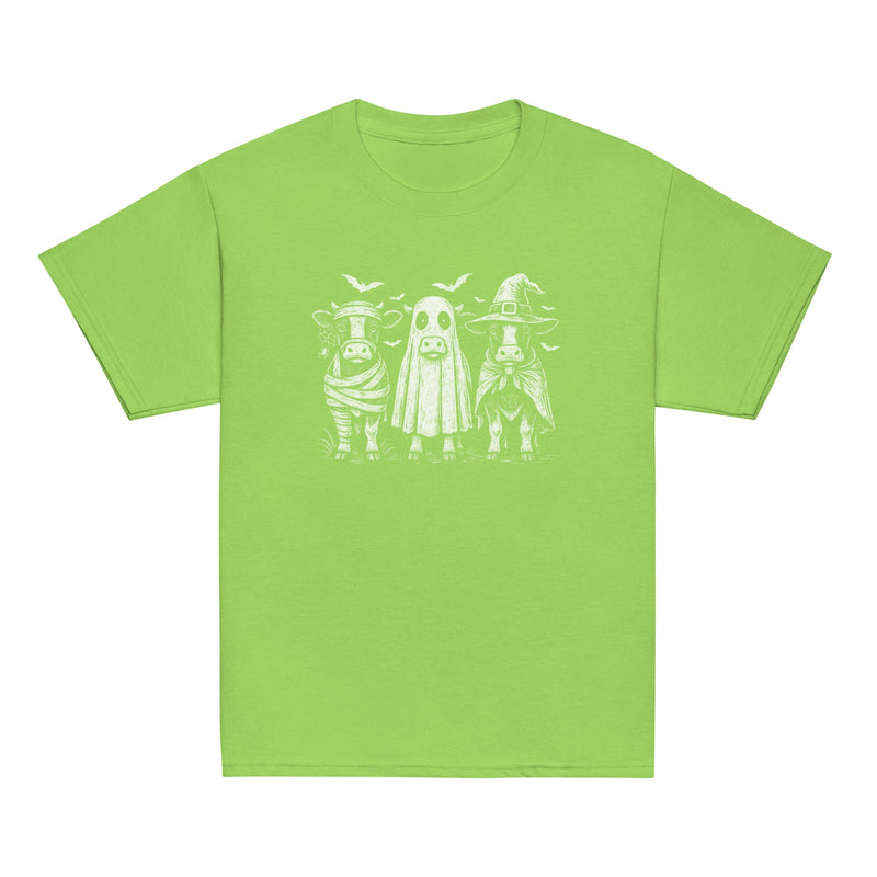 Halloween Boo Moo Kids Cotton T-Shirt